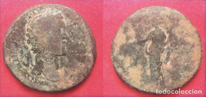 Monedas Imperio romano: Moneda Romana sestercio de Marco Aurelio - Foto 1