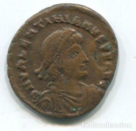 Moedas Imp&eacute;rio Romano: Moneda romana. &iquest;Valentiniano II? 23 mm. MUy bien