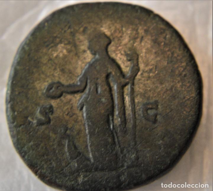Monedas Imperio romano: sextercio romano faustina - Foto 2