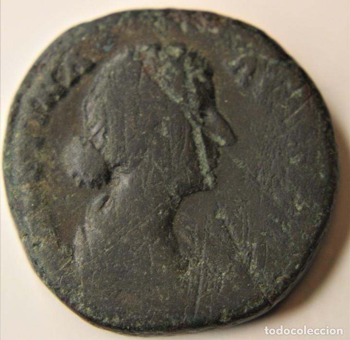 Monedas Imperio romano: sextercio romano faustina - Foto 1