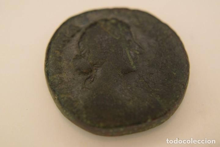 Monedas Imperio romano: sextercio romano faustina - Foto 3
