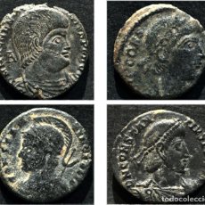 Monedas Imperio Romano: LOTE DE 4 CENTENIONAL BAJO IMPERIO CONSTANTE MAGENCIO CONSTANCIO. Lote 337005863