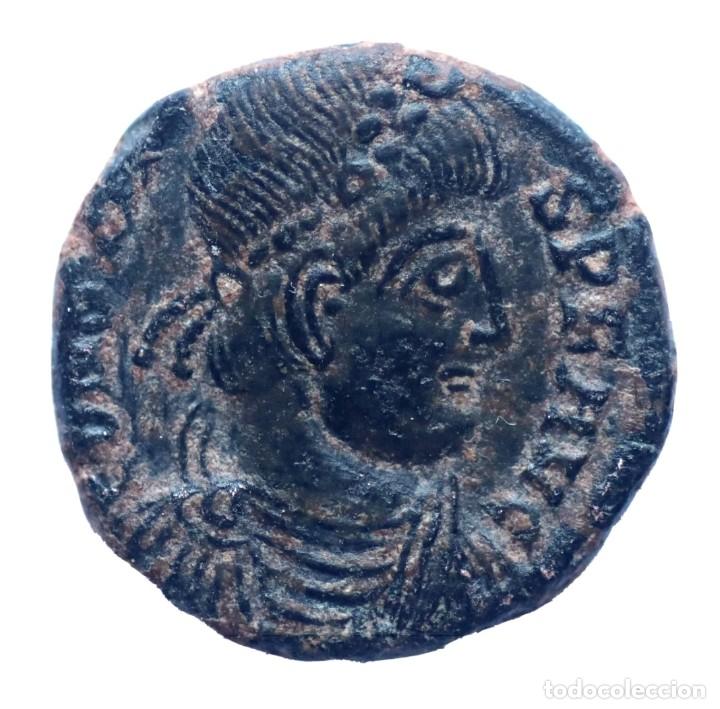 Monedas Imperio romano: MEDIO CENTENIONAL CONSTANTE GLORIA EXERCITUS - Foto 1