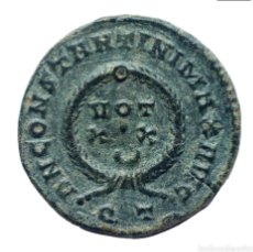 Monedas Imperio Romano: FOLLIS CONSTANTINO I TICINUM - VOT XX ◡ EN CORONA. QT 321 D. C.. Lote 338945498