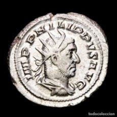 Monedas Imperio Romano: FILIPO I. ANTONINANO. VIRTVS AVGG, AMBOS FILIPOS I Y II A CABALLO. Lote 340806538