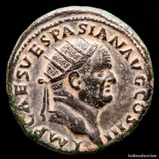 Monedas Imperio Romano: VESPASIANO DUPONDIO, ROMA 71 DC. CONCOR AVG CONCORDIA DE PIE.. Lote 364272546