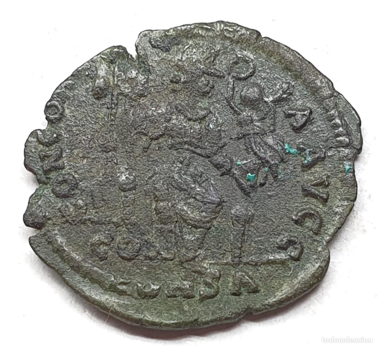 Monedas Imperio romano: Follis Arcadius em bronze (Escassa) - Foto 2