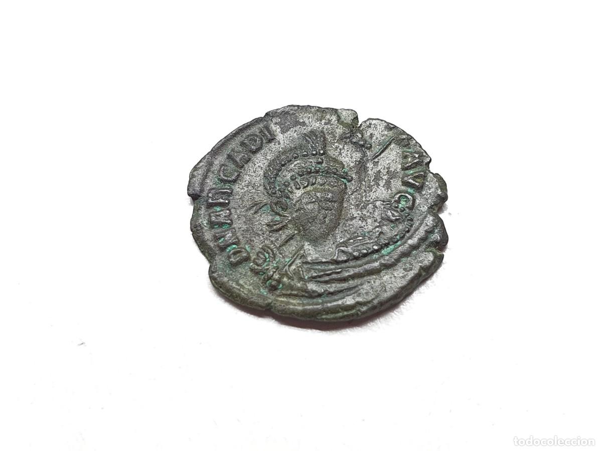 Monedas Imperio romano: Follis Arcadius em bronze (Escassa) - Foto 5