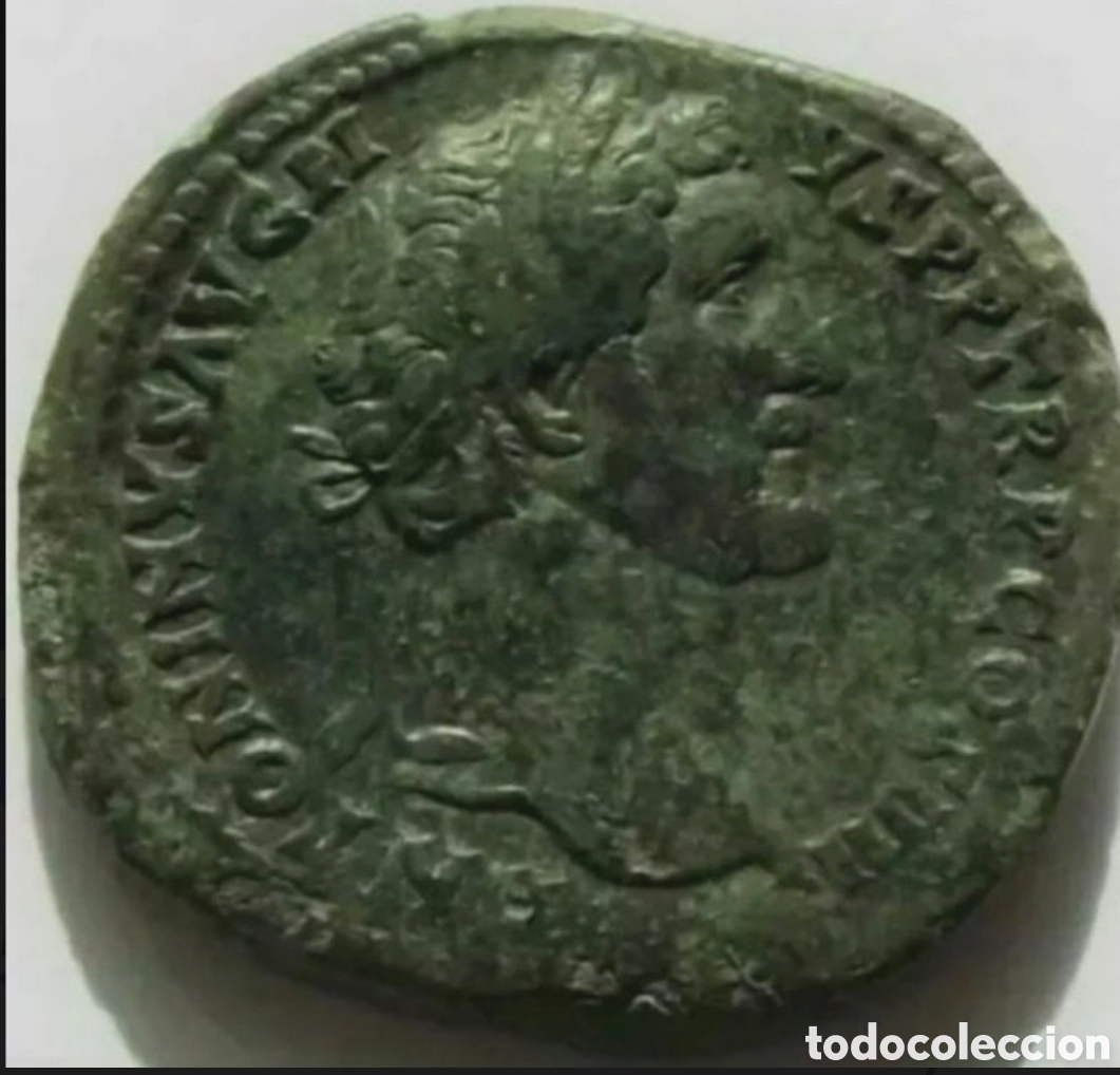 Monedas Imperio romano: Sestercio ANTONINO P&Iacute;O - HIPOCAMPO - Foto 1