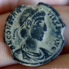 Monedas Imperio Romano: CONSTANCIO II FOLLIS II EN EL CAMPO FEL TEMP REPARATIO AQS¶ AQUILEIA