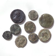 Monedas Imperio Romano: LOTE DE 9 MONEDAS ROMANAS. BAJO IMPERIO.