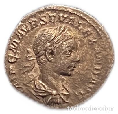 Monedas Imperio romano: IMPERIO ROMANO. ALEJANDRO SEVERO. DENARIO LIBERTAD - Foto 1