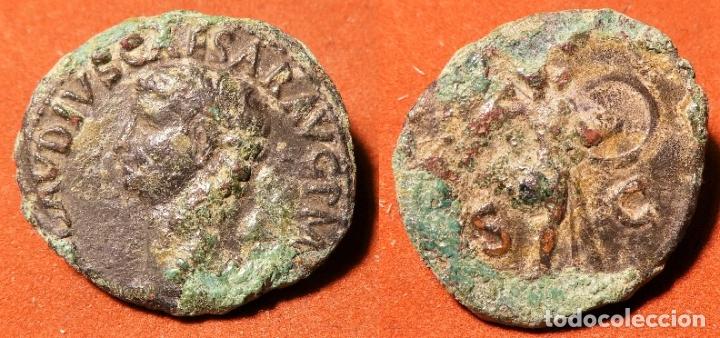 Monedas Imperio romano: Bonito As de Claudio - Foto 1