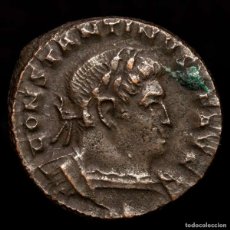 Monedas Imperio Romano: CONSTANTINO I.306-37 DC, Æ FOLLIS TRIER SOLI INVICTO COMITI T-F PTR. Lote 401009019