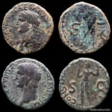 Monedas Imperio Romano: LOTE DE DOS ASES, CLAUDIO I (41-54 DC) CONSTANTIA Y MINERVA (1378). Lote 401123699