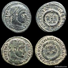 Monedas Imperio Romano: LOTE DE DOS MONEDAS DE CONSTANTINO I AQUILEIA Y ROMA - VOT XX. Lote 401123809