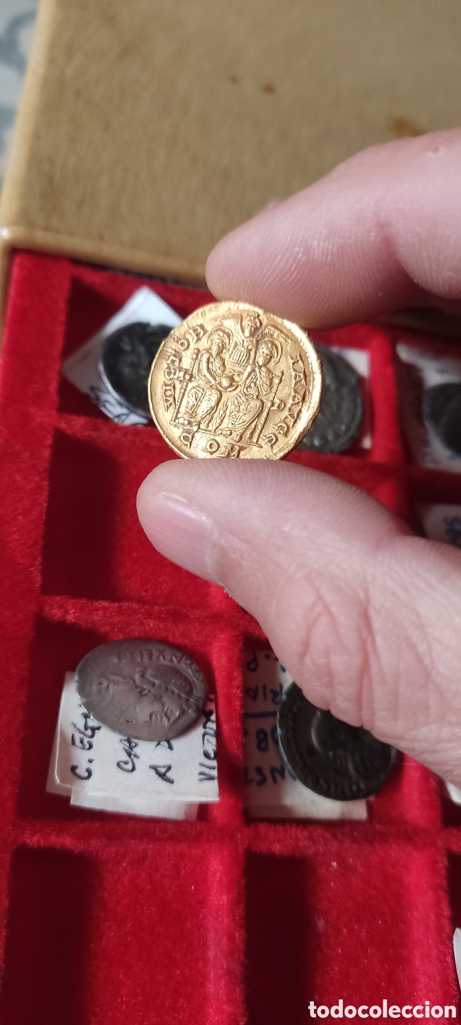 Monedas Imperio romano: S&oacute;lido, Valentiniano II, Oro - Foto 2