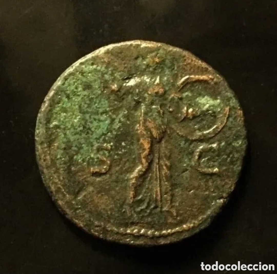 Monedas Imperio romano: AS DE CLAUDIO Minerva - Foto 2