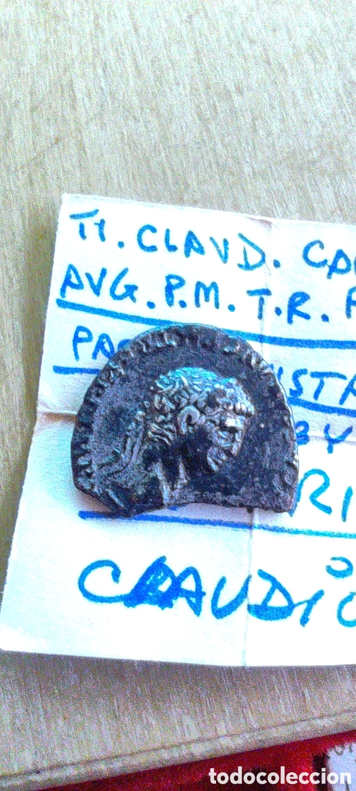 Monedas Imperio romano: Denario Claudio Caesar - Foto 1