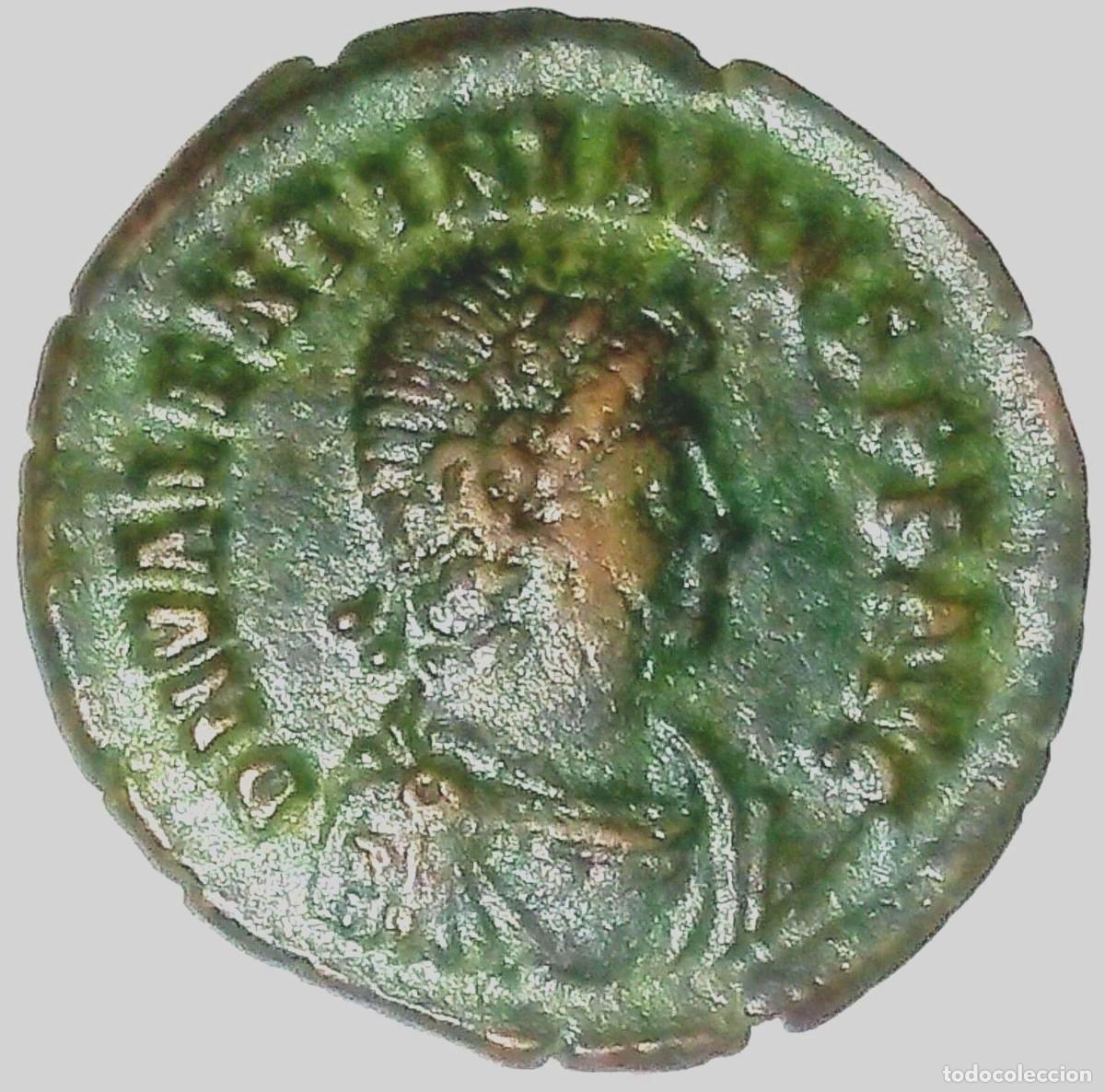 Moedas Imp&eacute;rio Romano: No 28A.FOLLIS VALENTINIANUS II. CHECA: ANTIOQU&Iacute;A.COMO NUEVO