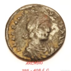Monedas Imperio Romano: ROMA IMPERIO.-ARCADIO (395 - 408 D. C.) FOLLIS. COBRE. MBC+ 4,2 GR.