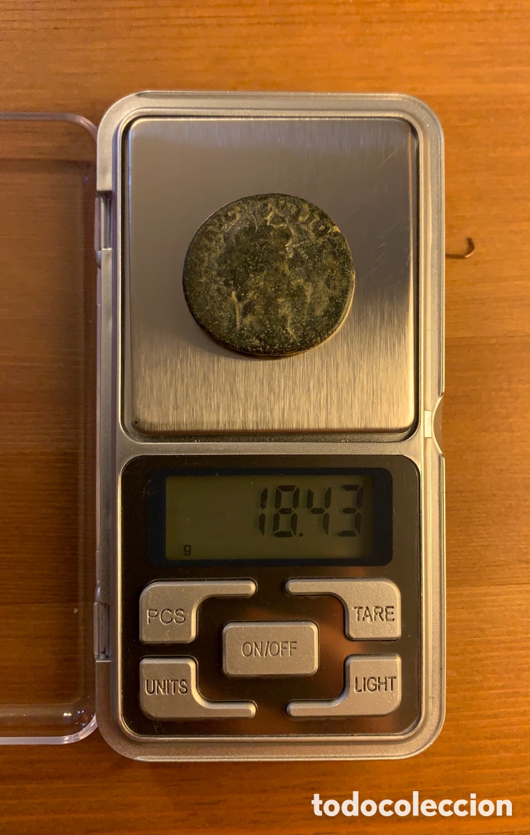 Monedas Imperio romano: Moneda Sestercio de Antonino Pio. 158-159 dc. BC. - Foto 3