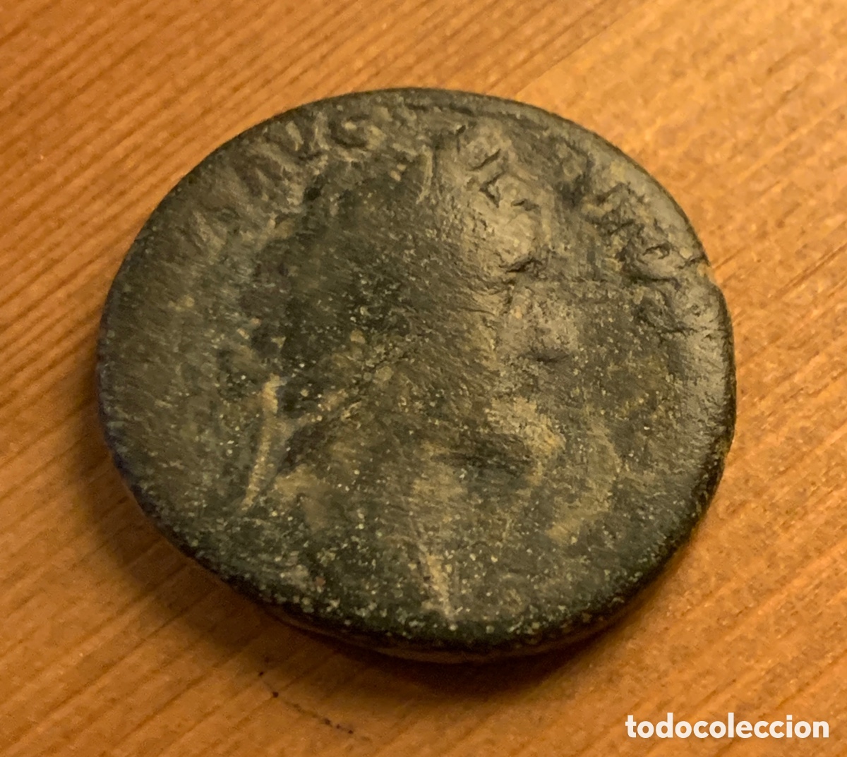 Monedas Imperio romano: Moneda Sestercio de Antonino Pio. 158-159 dc. BC. - Foto 1
