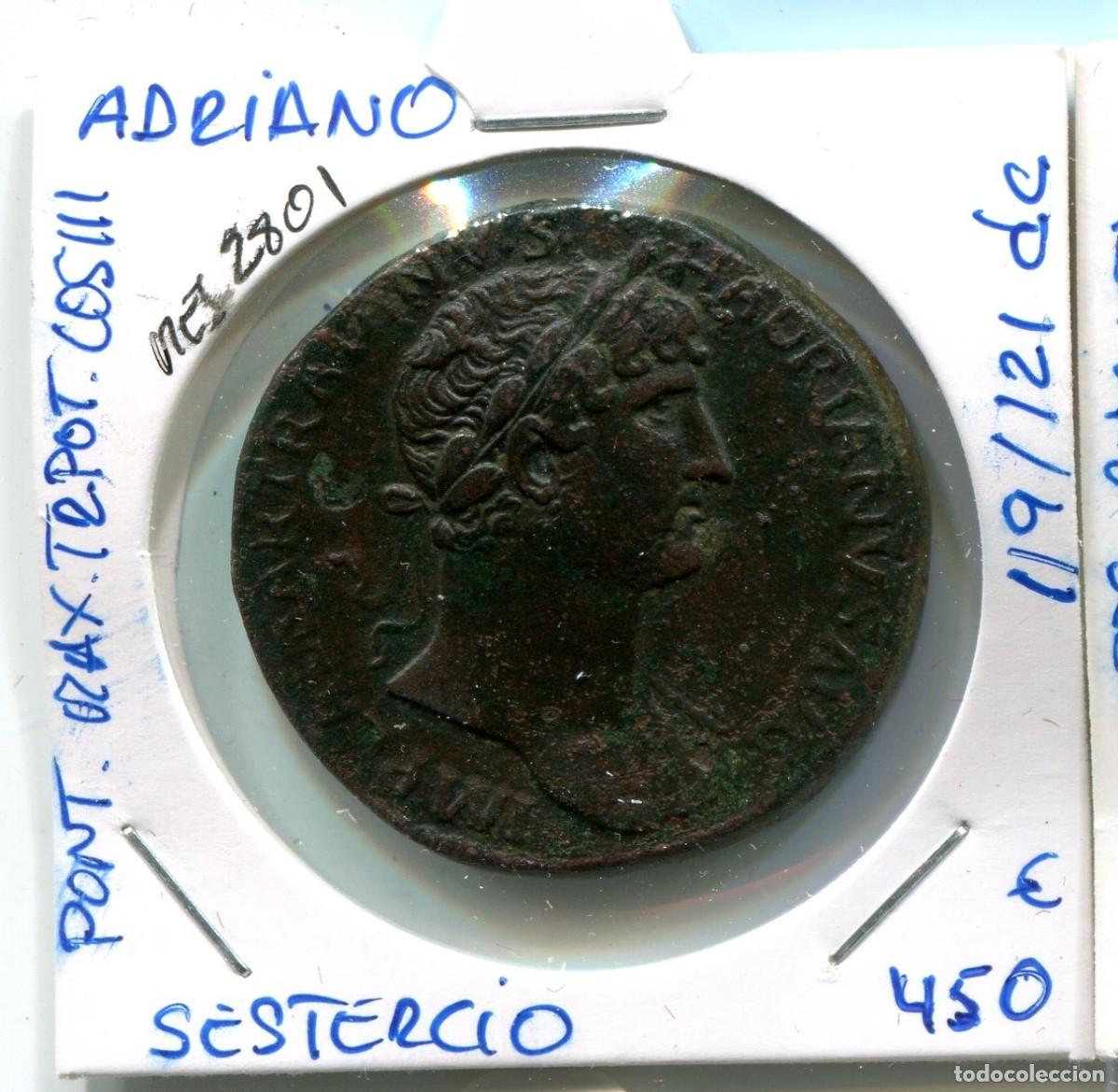 Monedas Imperio romano: SESTERCIO ADRIANO 119 / 121 d.c ( MES2801 ) - Foto 1