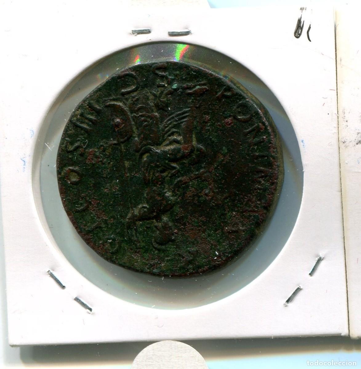 Monedas Imperio romano: SESTERCIO ADRIANO 119 / 121 d.c ( MES2801 ) - Foto 2