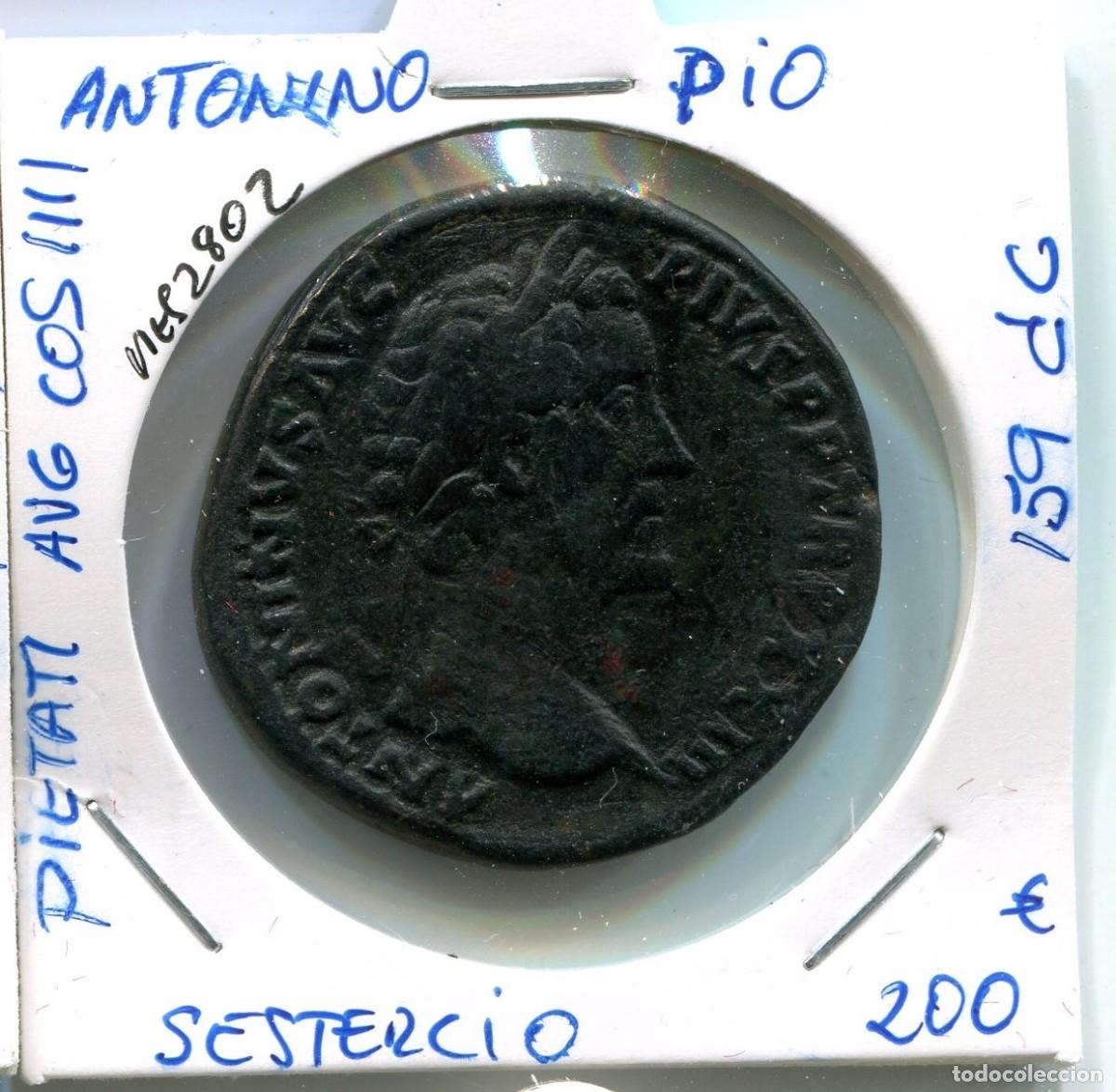 Monedas Imperio romano: SESTERCIO ANTONINO PIO 159 d.c ( MES2802 ) - Foto 1