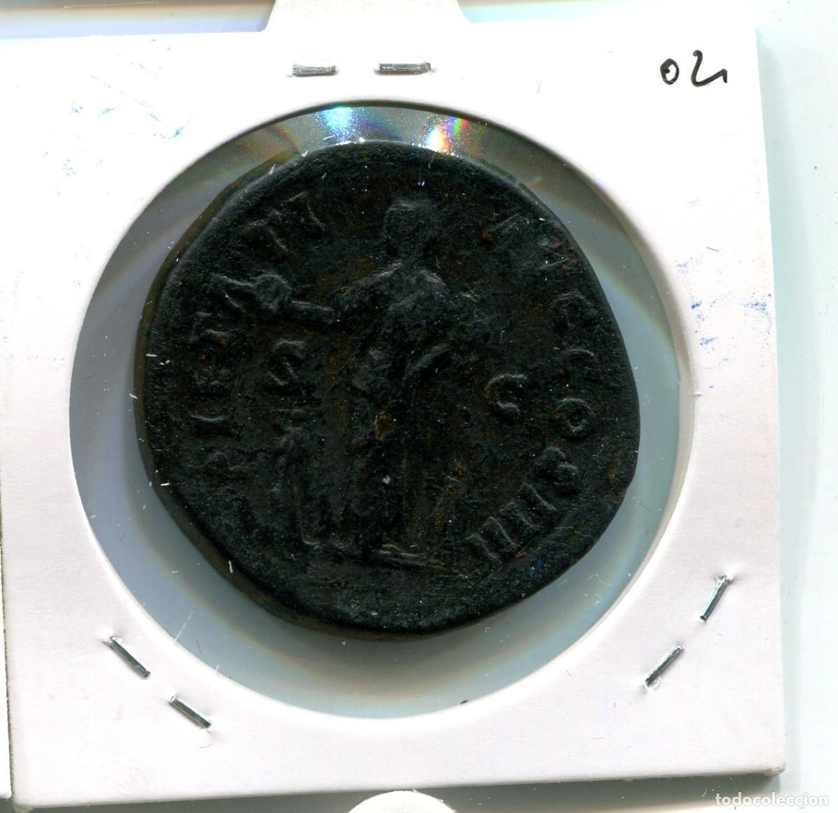 Monedas Imperio romano: SESTERCIO ANTONINO PIO 159 d.c ( MES2802 ) - Foto 2
