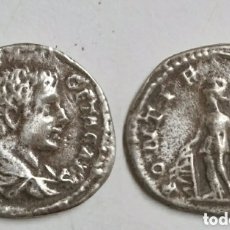 Monedas Imperio Romano: DENARIO DE PLATA ROMANO DE GETA