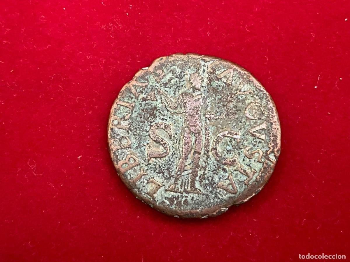 Monedas Imperio romano: As de Claudio reverso Libertas - Foto 2