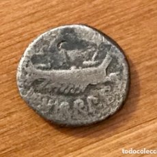 Monedas Imperio Romano: DENARIO DE PLATA. MARCO ANTONIO. 32-31 AC.
