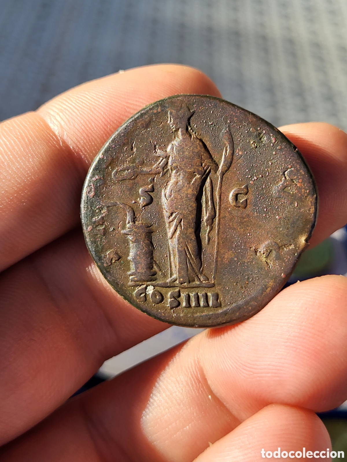 Monedas Imperio romano: SESTERCIO ANTONINO PIO - Foto 4
