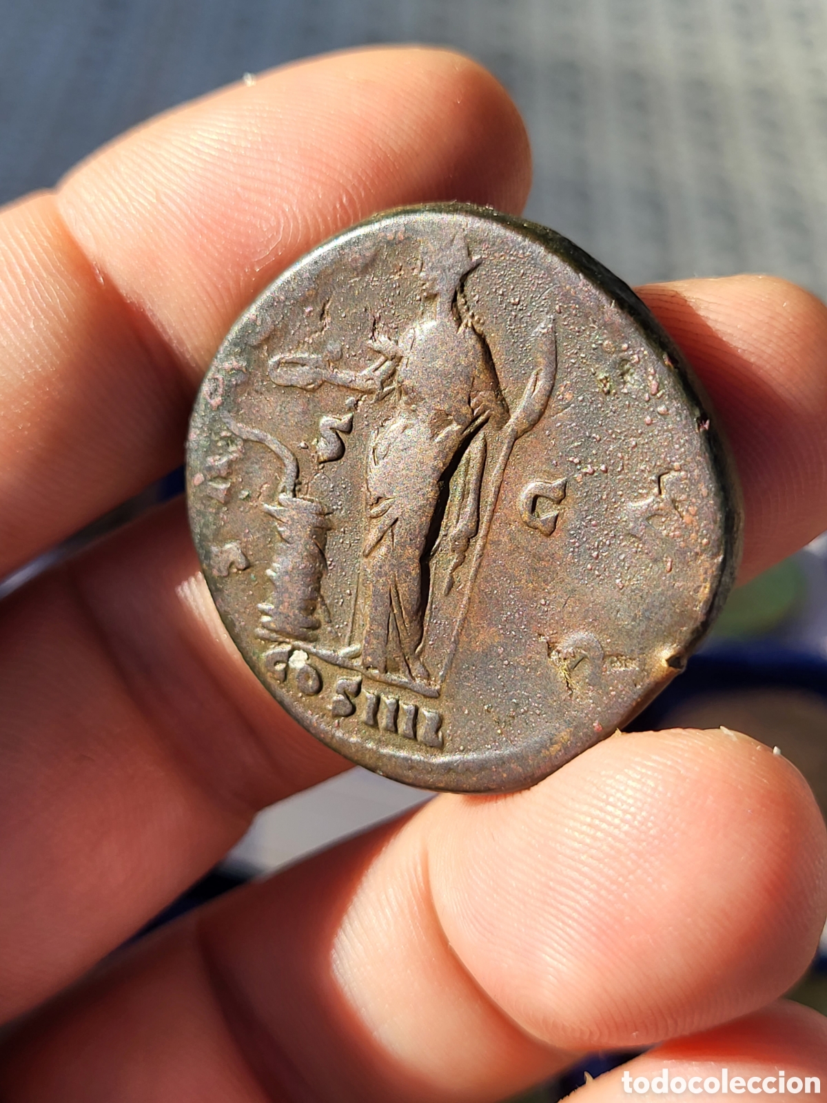 Monedas Imperio romano: SESTERCIO ANTONINO PIO - Foto 5