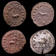 Monedas Imperio Romano: GALIENO (253-268 DC) 4 X ANTONINIANOS, ZOO SERIES (012)
