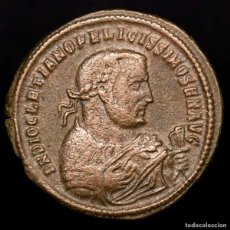 Monedas Imperio Romano: DIOCLECIANO (305-6) FOLLIS ANTIOQUIA​ PROVIDENTIA DEORVM QVIES AVGG