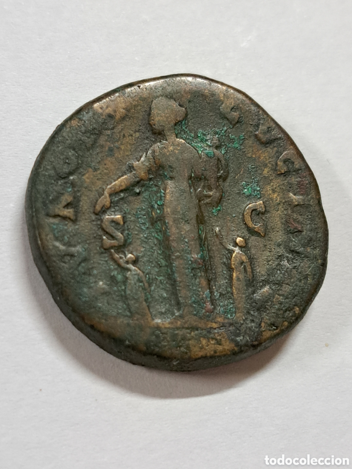 Monedas Imperio romano: Sestercio romano de diva Faustina - Foto 2
