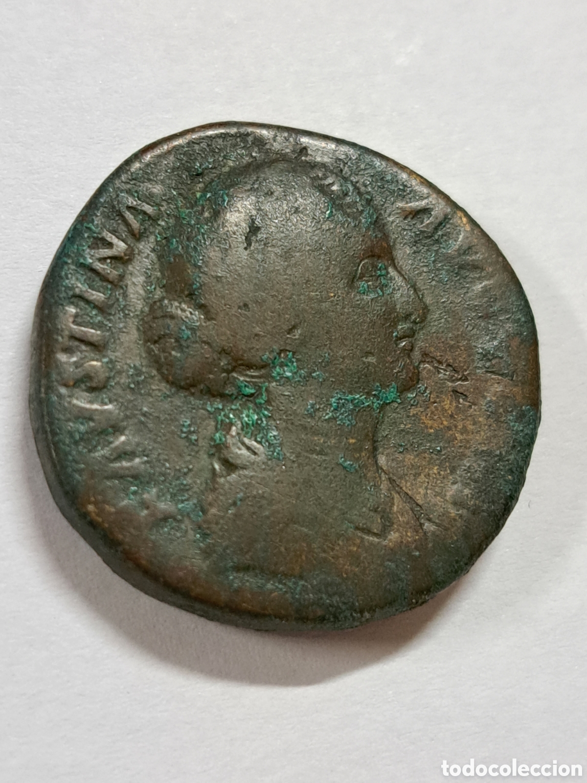 Monedas Imperio romano: Sestercio romano de diva Faustina - Foto 1