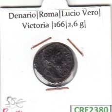 Monedas Imperio Romano: CRE2380 MONEDA ROMANA DENARIO ROMA LUCIO VERO VICTORIA 166