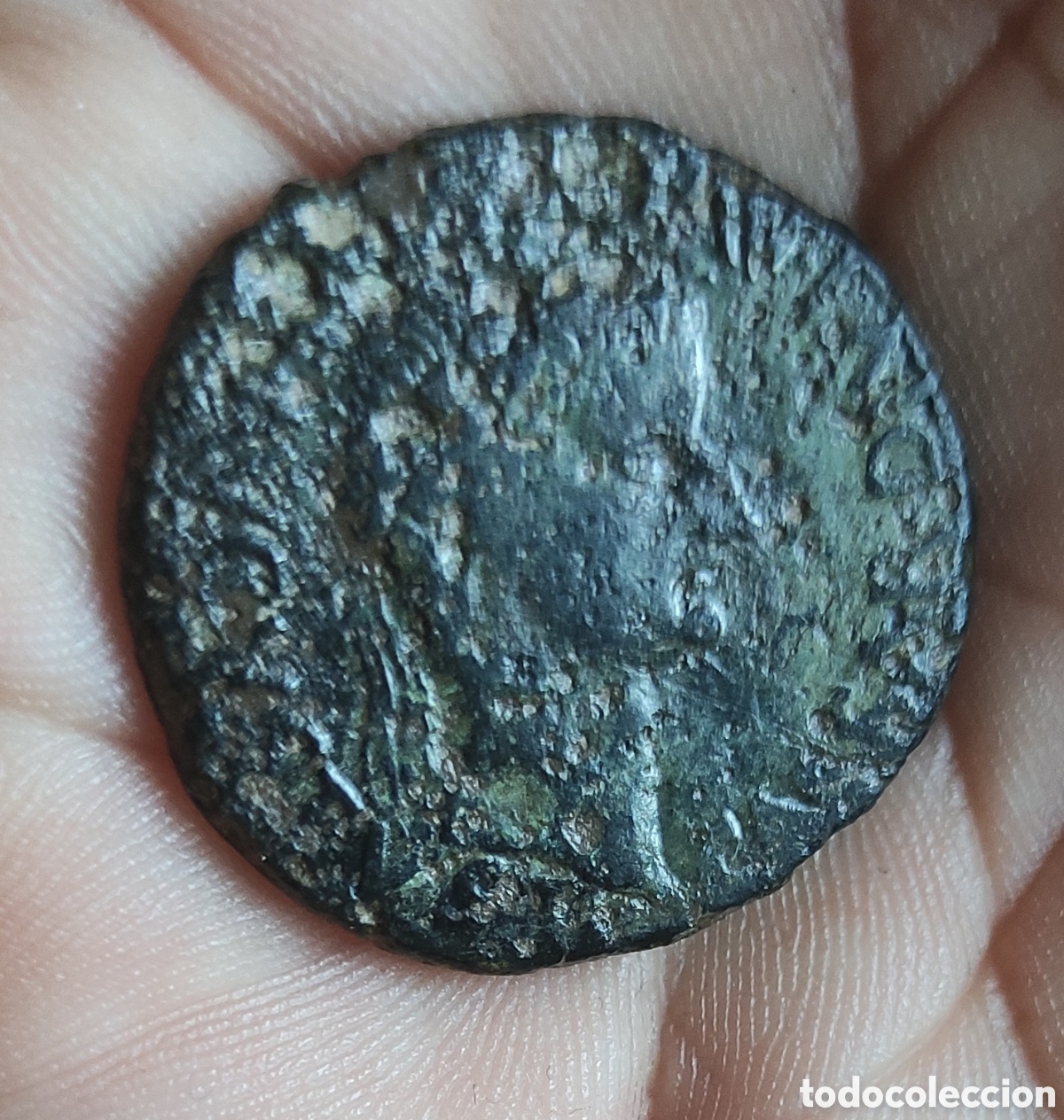 Monedas Imperio romano: As Caesaraugusta Tiberio , Zaragoza , - Foto 2