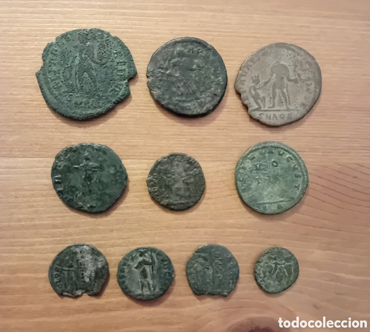 Monedas Imperio romano: Lote de 10 monedas romanas. - Foto 2