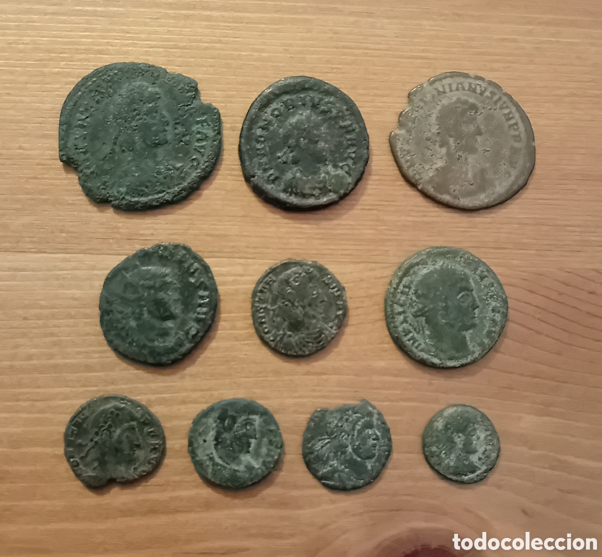 Monedas Imperio romano: Lote de 10 monedas romanas. - Foto 1