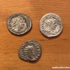 Monedas Imperio Romano: LOTE DE TRES ANTONINIANOS DE PLATA.