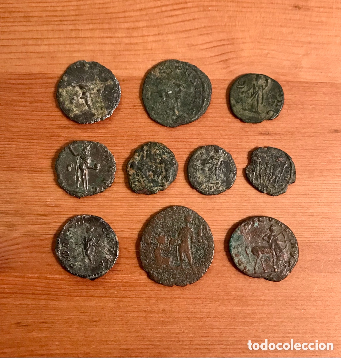 Monedas Imperio romano: Lote de 10 monedas romanas. - Foto 2