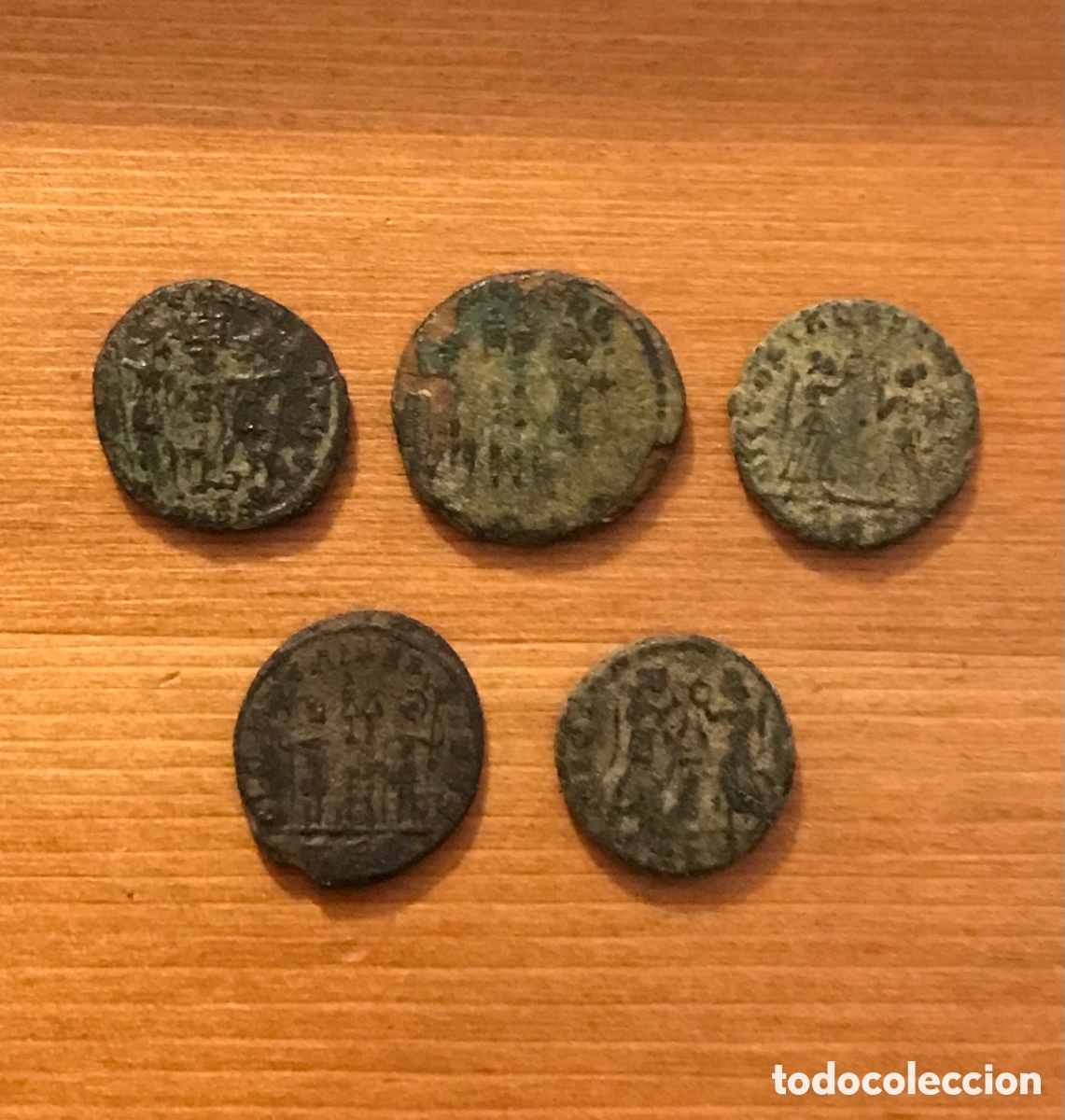 Monedas Imperio romano: Lote de 5 monedas romanas. - Foto 2