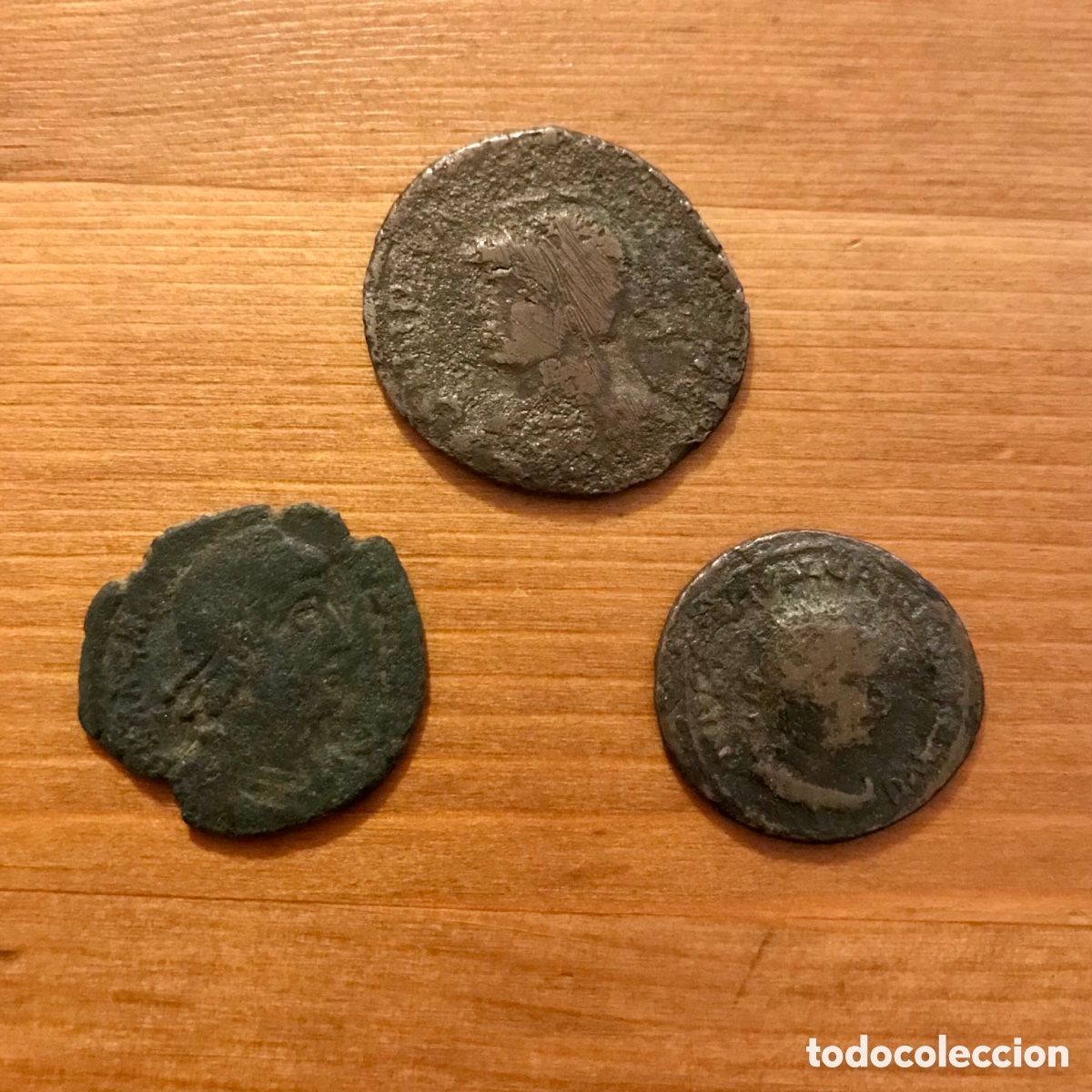 Monedas Imperio romano: Lote de 3 monedas romanas. - Foto 1
