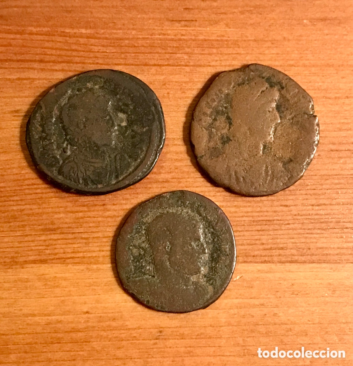 Monedas Imperio romano: Lote de 3 monedas romanas. - Foto 1