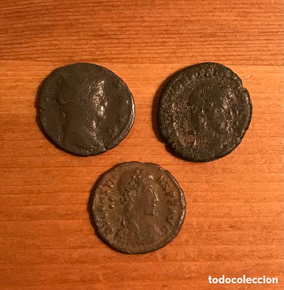 Monedas Imperio romano: Lote de 3 monedas romanas. - Foto 1